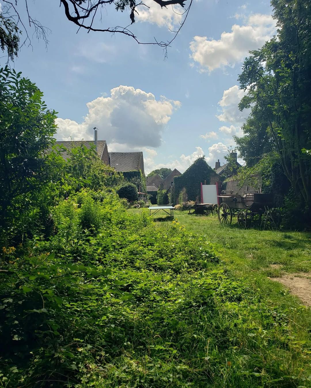 Jardin d’une maison de séjour à la campagne